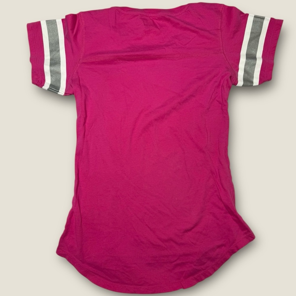 Susan G. Komen Pink Short Sleeve Women's Top Size Small Glittery - Picture 5 of 5